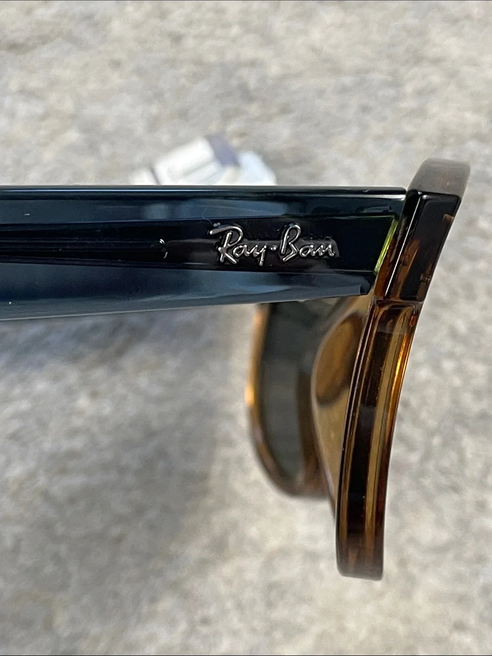 New Ray Ban Boyfriend Reverse Sunglasses Polished Transparent Camel Brown